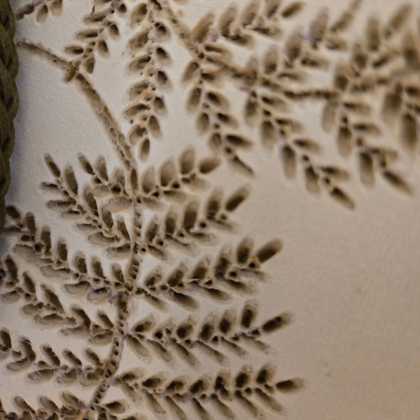 White Hand Burned Fedora - Curved Western Brim  "Fresh Ferns"