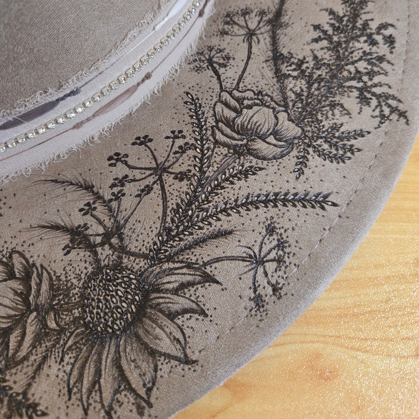 Mink Vegan Suede Hand Burned Fedora "Nearly Autumn"