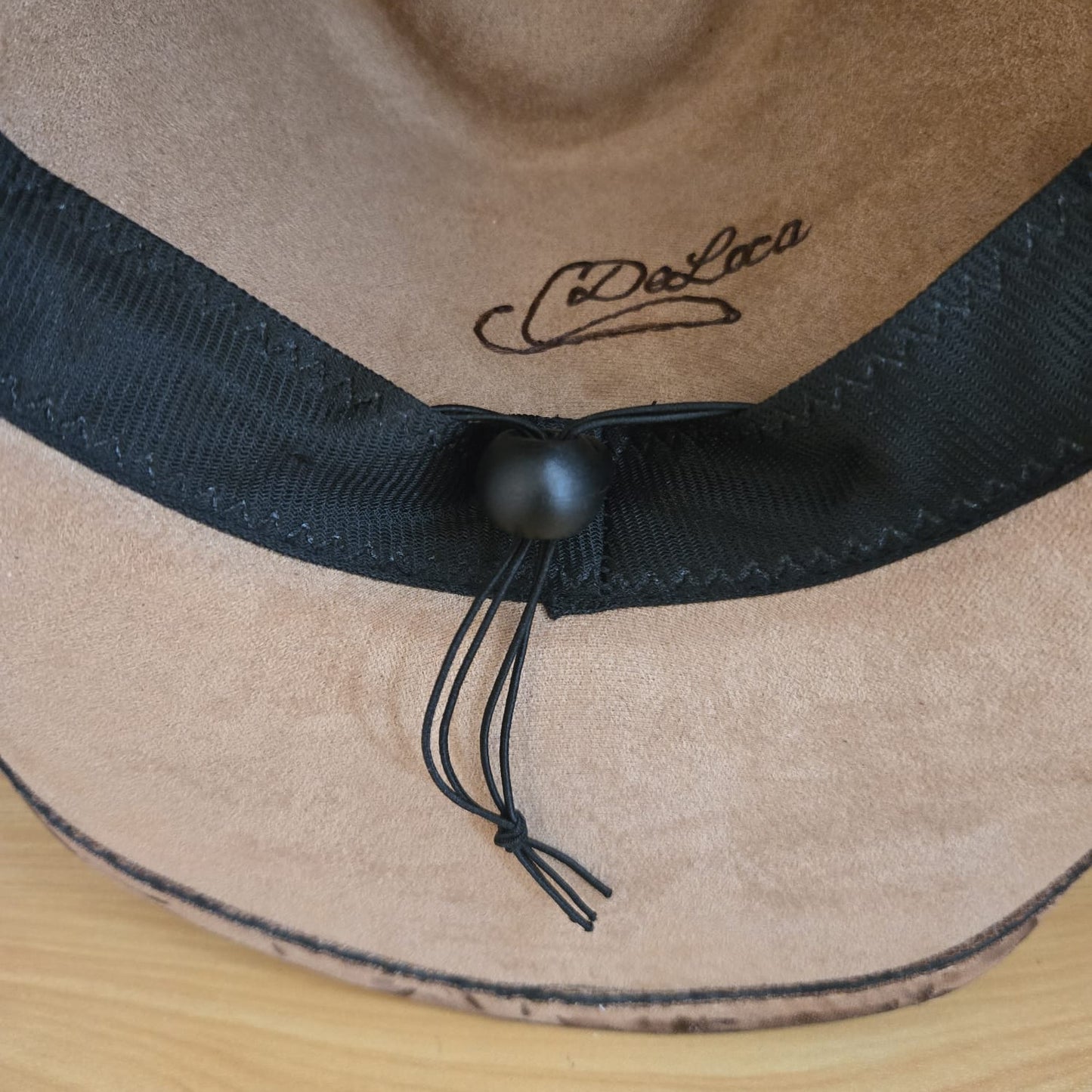 Tan Vegan Suede Western Hat 'Deep Burn Sunflower'